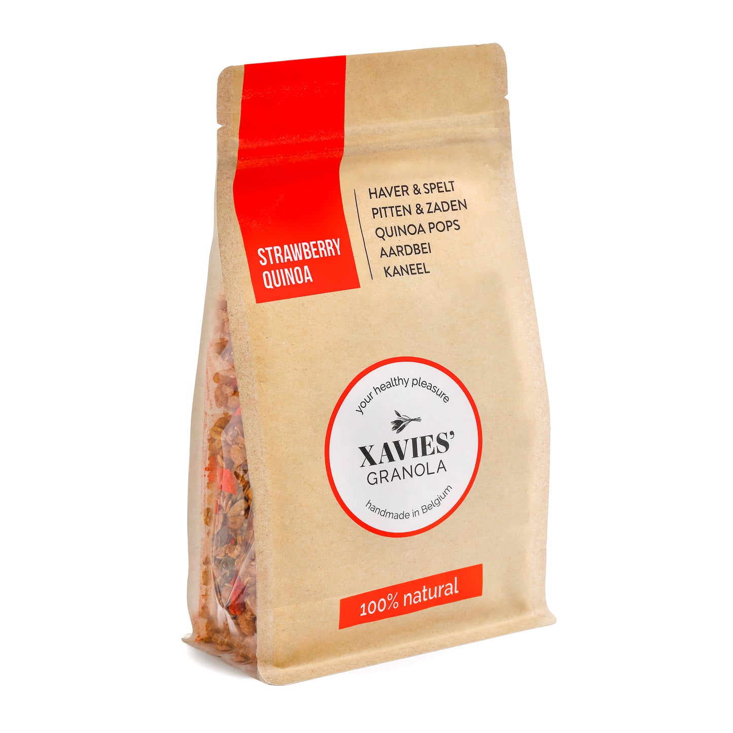 XAVIES' Aardbei Quinoa Granola